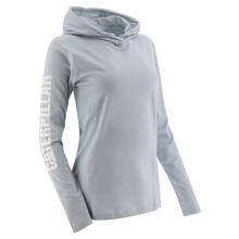 Women's UPF Hooded Banner Long Sleeve Tee Blue Fog by CAT Footwear