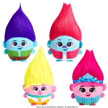 Dreamworks Trolls Fun Fair Surprise Hairmony Mixers Plush Toys With Sound, 6-Inch Soft Dolls