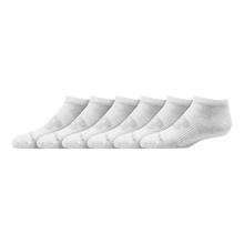 Unisex Kids Flat Knit No Show Socks 6 Pack by New Balance