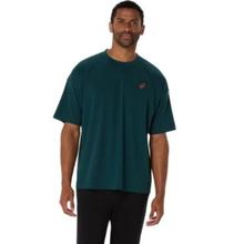 Men's Spiral Relax Embroidery Tee by ASICS