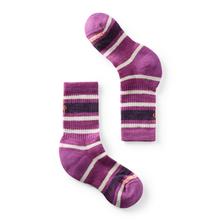 Kids' Hike Light Cushion Striped Crew Socks by Smartwool