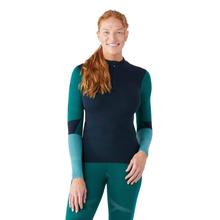 Women's Intraknit Thermal Merino Base Layer Colorblock 1/4 Zip by Smartwool