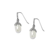 Everbloom Pearl Drop French Wire Earrings