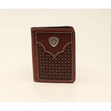 Men's Lattice embossed bifold wallet by Ariat in Pasadena CA