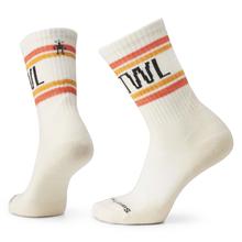 Athletic SMRTWL Retro Stripe Targeted Cushion Crew Socks by Smartwool