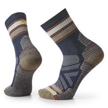 Hike Striped Mid Crew Socks by Smartwool