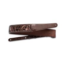 2.25" Vegan Leather Guitar Strap - Chocolate Brown Sequin by Taylor Guitars