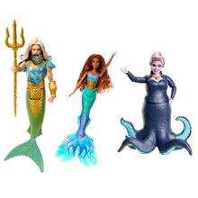 Disney The Little Mermaid Ariel, King Triton & Ursula Fashion Dolls by Mattel