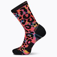 Women's Cushioned Trail Runner Leopard Print Crew Sock by Merrell in Concord NC