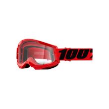 Strata 2 Goggle Red - Clear Lens by 100percent Brand in Grafton WI