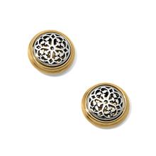 Ferrara Two Tone Post Earrings