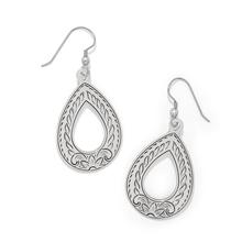 Mosaic Open Teardrop French Wire Earrings by Brighton