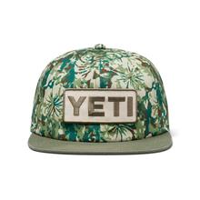 Hibiscus Print Logo Badge Mid Pro Flat Brim Hat Green One Size by YETI