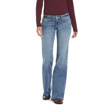 Women's Trouser Mid Rise Leah 3D Wide Leg Jean