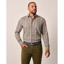 Mens Tucked Cotton Blend Button Up Shirt - Gunner by Johnnie-O in Gas City IN