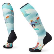 Women's Ski Targeted Cushion Snow Bunny Print Over The Calf Socks by Smartwool in Salem NH