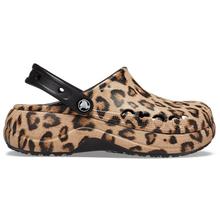 Women's Baya Platform Animal Print Clog by Crocs in Durham NC