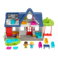 Fisher-Price Little People Toddler Play House With Lights Music & 8 Play Pieces, Uk English Version by Mattel