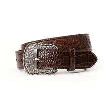 Men's Leaf Emboss Crock End Belt by Ariat