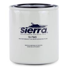 118-7945 Fuel Water Separating Filter, Long 4.35", 10 Microns, 11/16"-16 thread size Mercury by Sierra Parts