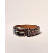 Mens Crocco Leather Embossed Belt by Johnnie-O