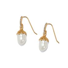 Everbloom Pearl Drop French Wire Earrings by Brighton