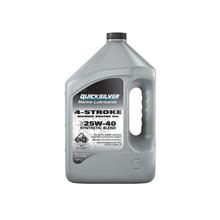 Quicksilver 25W-40 4-Stroke Synthetic Blend Marine Outboard And Sterndrive Engine Oil, 1 Gallon by Mercury Marine in Spring TX