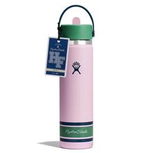 24 oz Wide Mouth with Flex Straw Cap - Campus Pink by Hydro Flask