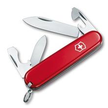 Recruit Victorinox pocket knife (Red, 3 in)