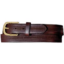 Oil Tan Embossed w/ Stitching Belt by Brighton