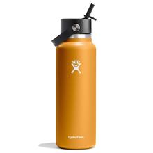 40 oz Wide Mouth with Flex Straw Cap - Fossil by Hydro Flask