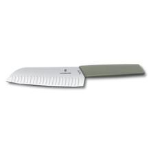 Swiss Modern Santoku Knife Victorinox (Green, 7 in)