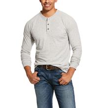 Men's Retro Flecks Henley Button Top