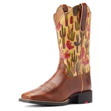 Women's Round Up Wide Square Toe Western Boot