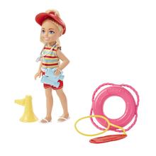 Barbie Chelsea Can Be - Lifeguard Doll And 6 Career-Themed Accessories Including Life Buoy