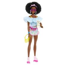 Barbie Doll With Roller Skates, Fashion Accessories And Pet Puppy by Mattel