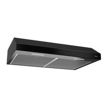Glacier 30-inch Under-Cabinet Range Hood, 300 Max Blower CFM, Black