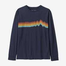 Kid's L/S Regenerative Organic Certified Cotton Ridge Rise Stripe T-Shirt by Patagonia in Jonesboro AR