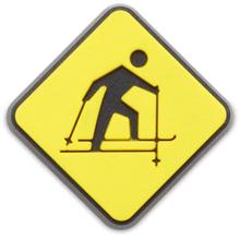 Ski Slope Warning Sign by Crocs