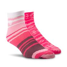 Women's Pretty in Pink Ankle Sock 2 Pair Multi Pack