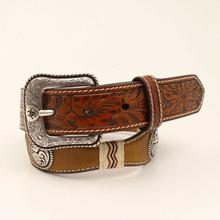 Floral medallion zigzag wrap belt by Ariat