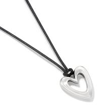 Cascade Open Heart Petite Cord Necklace by Brighton in Jamaica NY