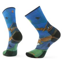 Unisex Hike Eagle Print Crew Socks Laguna Blue by Smartwool in Salt Lake City UT