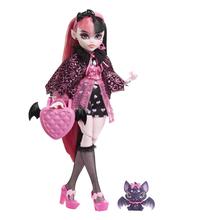 Monster High Doll, Draculaura With Pet Bat, Pink And Black Hair by Mattel