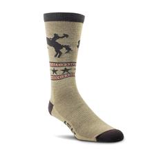 Bronc Rider Mid Calf Everyday Performance Wool Sock by Ariat