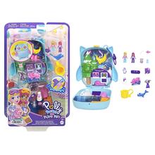Polly Pocket Dolls And Playset, Pajama Party Snowy Sleepover Owl Compact by Mattel