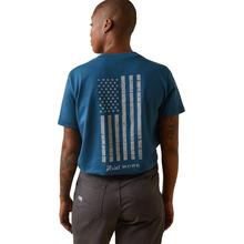 Women's Rebar Cotton Strong American Flag Graphc T-Shirt by Ariat in Washington PA