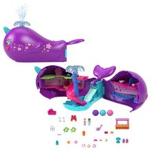 Polly Pocket Sparkle Cove Adventure Narwhal Adventurer Boat by Mattel