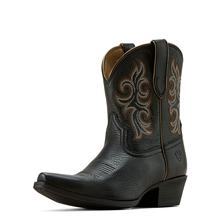 Women's Lacona X Toe Cowgirl Boots in Black Deertan by Ariat