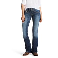 Women's R.E.A.L Mid Rise Line Art Boot Cut Jean